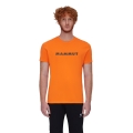 Mammut Hiking T-shirt Core Logo (made from recycled polyester and organic cotton) orange Men